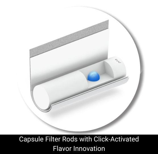 Capsule Filter Rods Click Activated Flavor